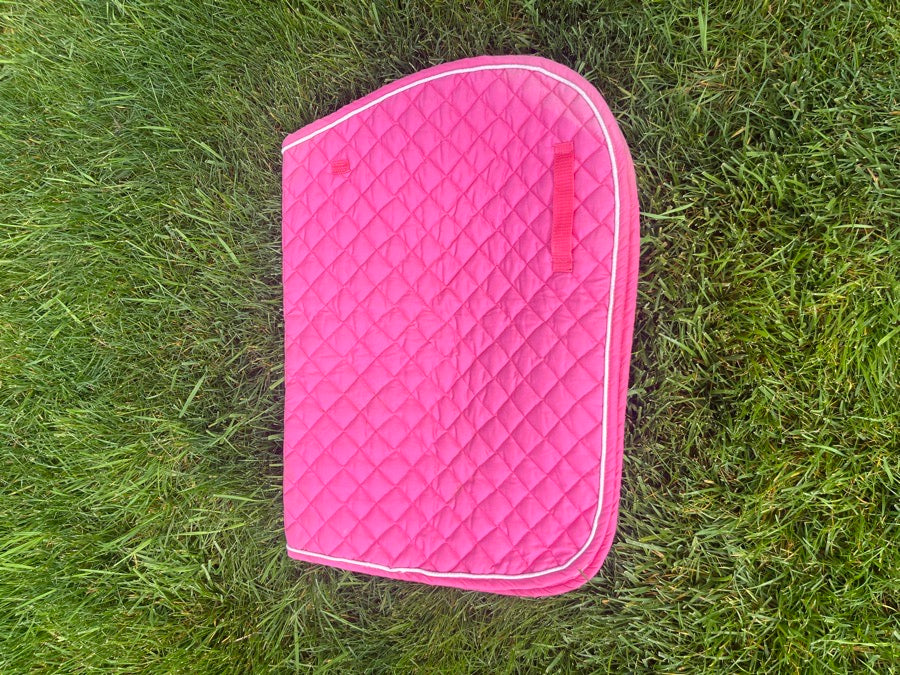 OTHER Pink saddle pad with white trim