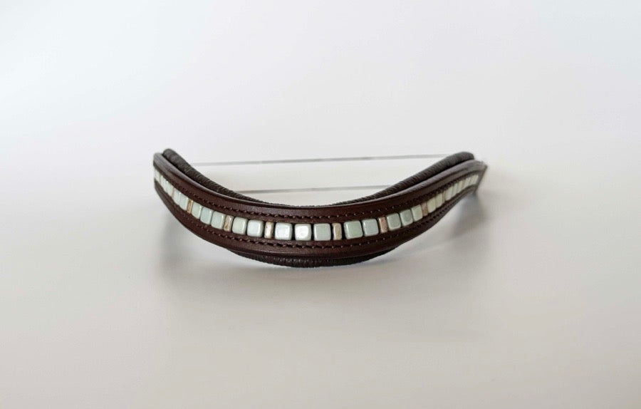 Green Beaded Browband