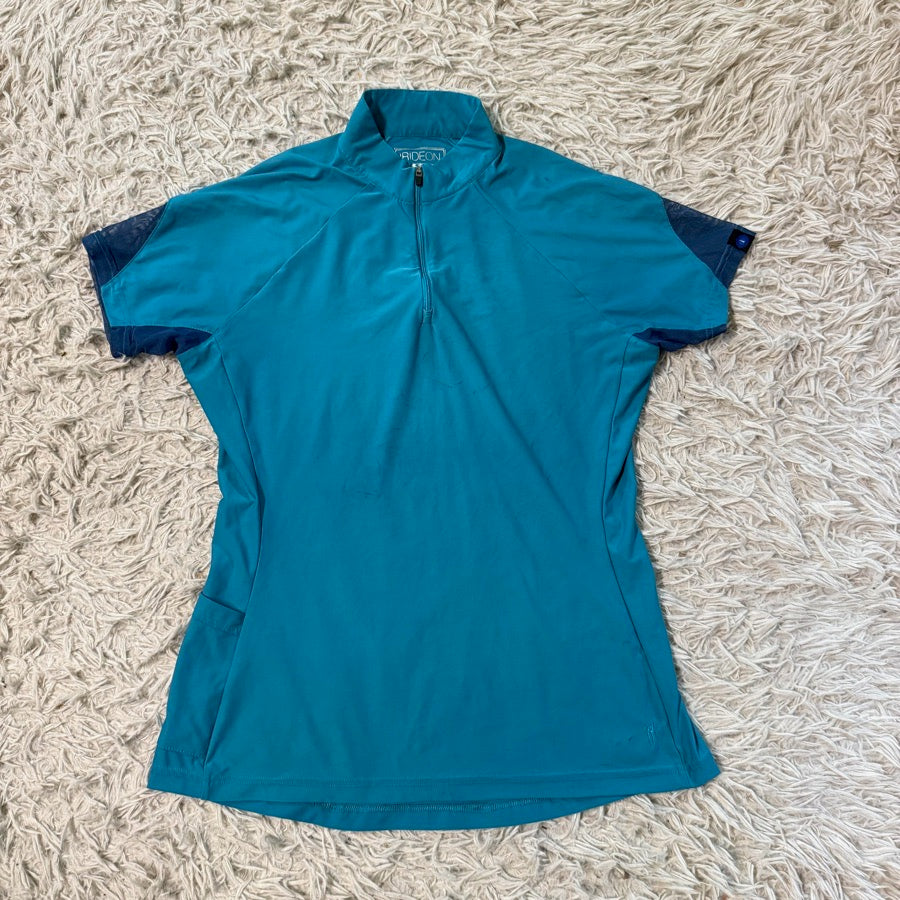 Other Women’s Small Blue Irideon Short Sleeve Horseback Riding Sunshirt