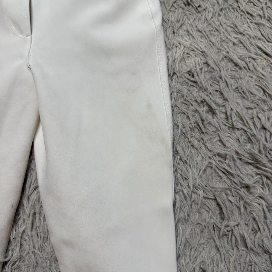 Women’s Size 26 White Weather Or Not Stay Dry Horseback Riding Breeches