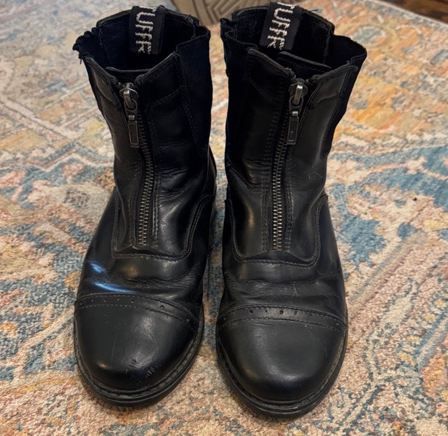TUFFRIDER Tuffrider ladies Baroque zip up paddock boots in size 7
