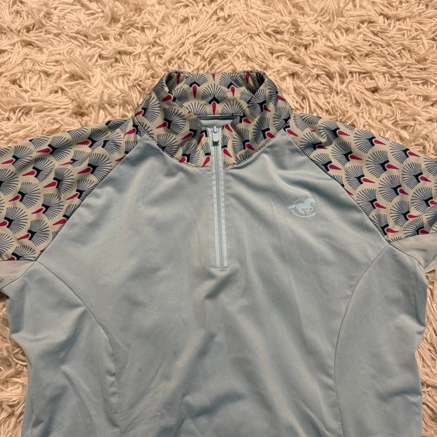 Women’s Small Blue Smartpak Piper Short Sleeve Horseback Riding Sunshirt