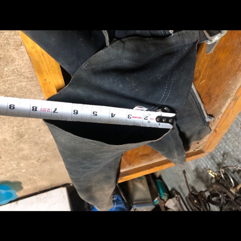 Black English Full Chaps Size 12 (Jr)