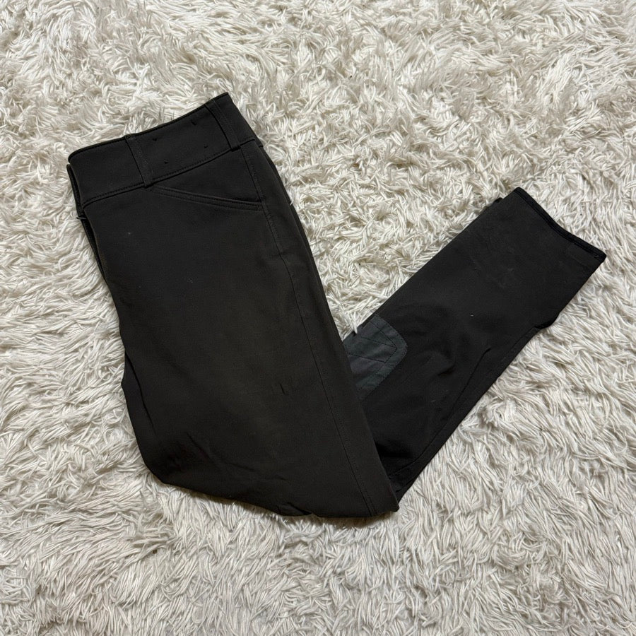 Women’s Size 32 Black Tailored Sportsman Knee Patch Horseback Riding Breeches.