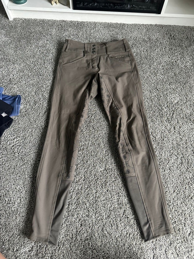 24R romfh Isabella brown silicone full seat breeches