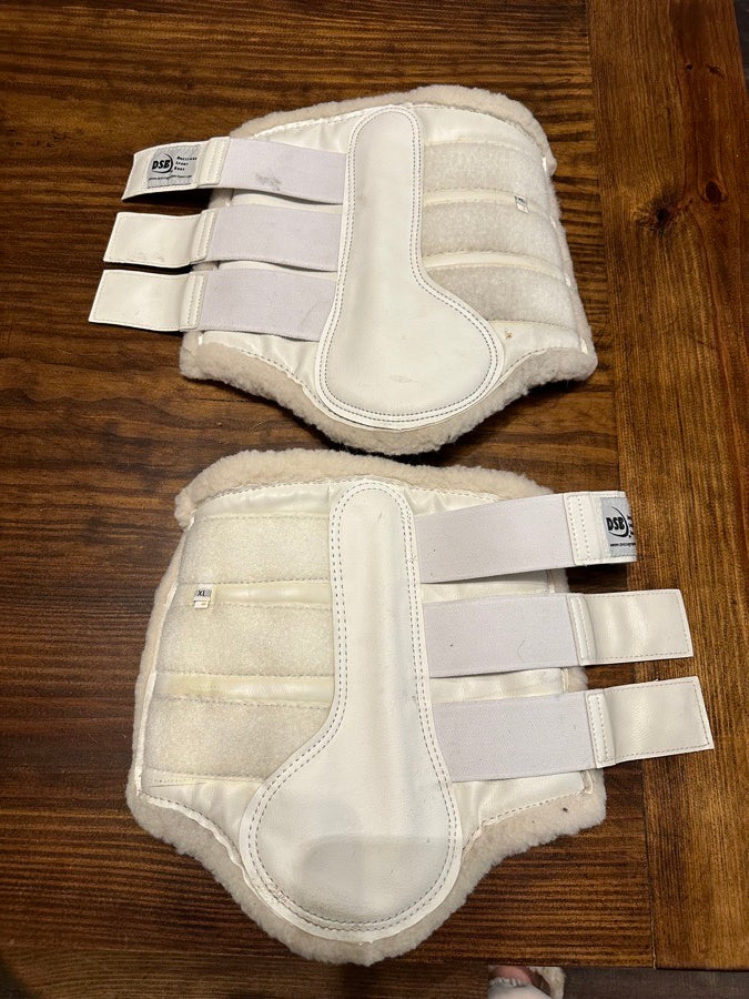 XL White Dressage Sport Boots