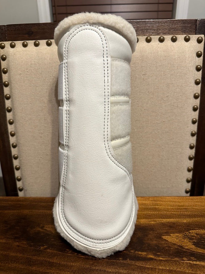 XL White Dressage Sport Boots