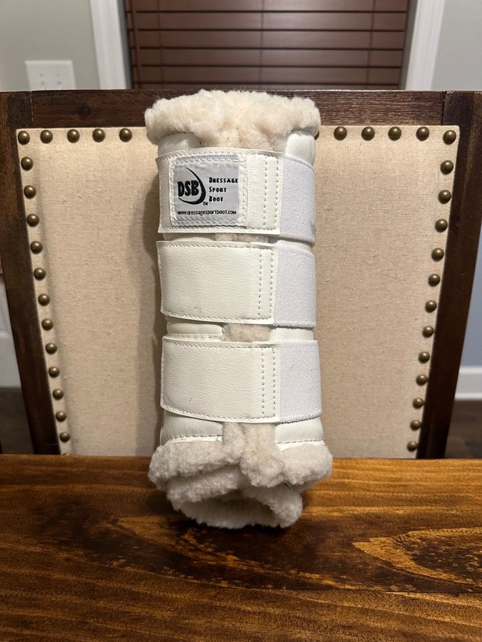 XL White Dressage Sport Boots