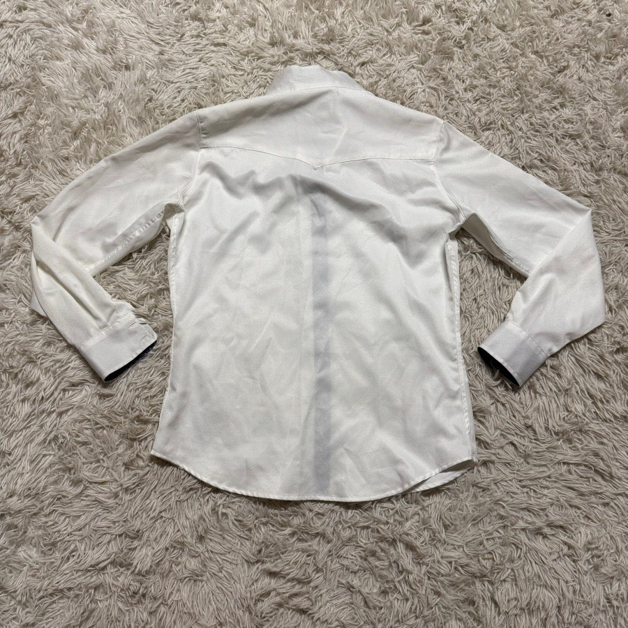 Women’s Size 6/34 White Tailored Sportsman Long Sleeve Horse Riding Show Shirt.