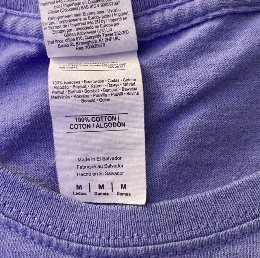 Lavender colored Riding Warehouse Logo T-Shirt