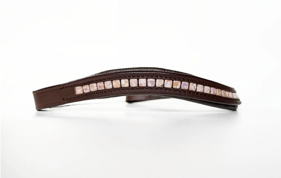 OTHER Rose Gold Beaded Browband (3)