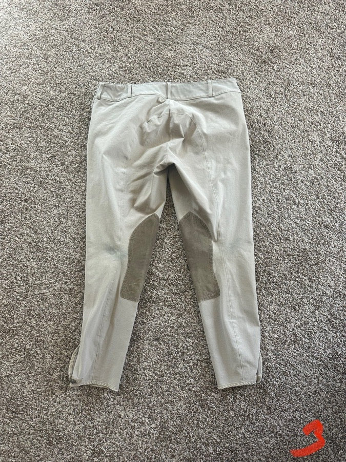 Tailored Sportsman Tan 1967 side zip mid rise Size - 36R