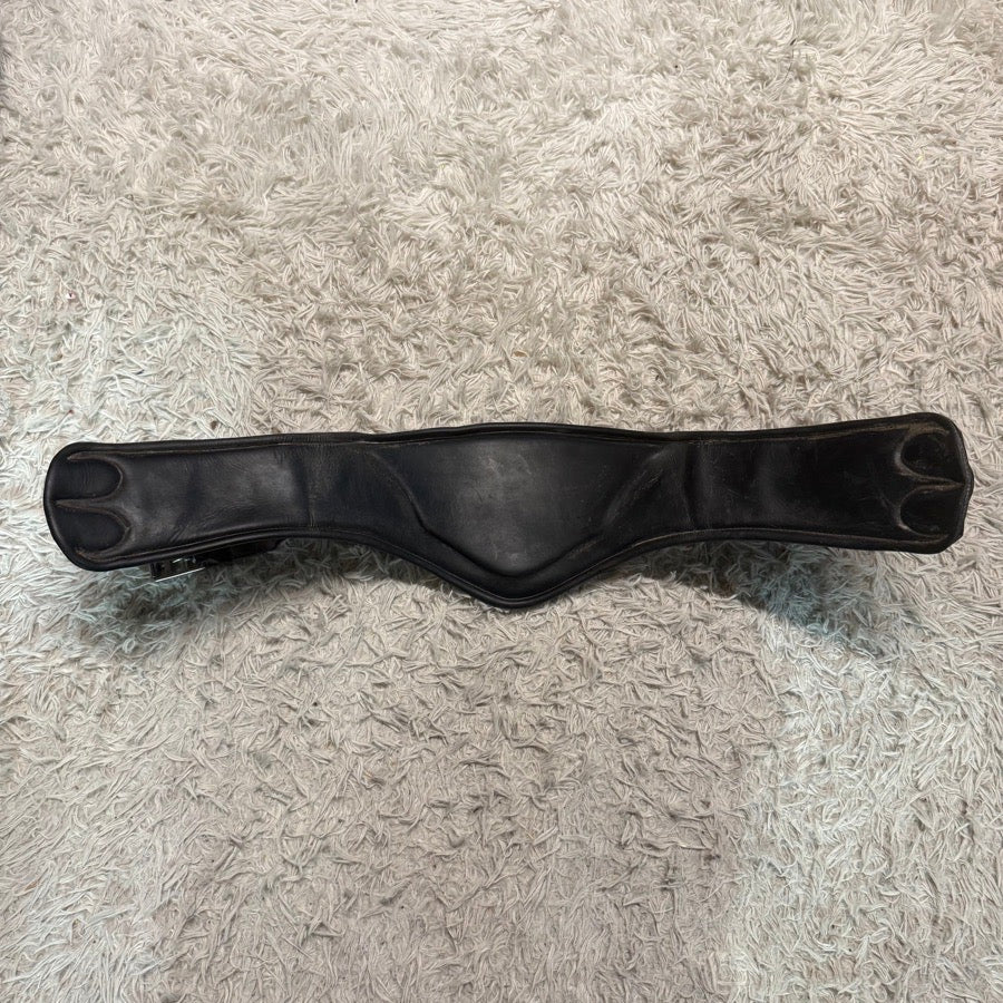DEVOUCOUX 28” Black Devocoux Leather Horseback Riding English Girth (2)
