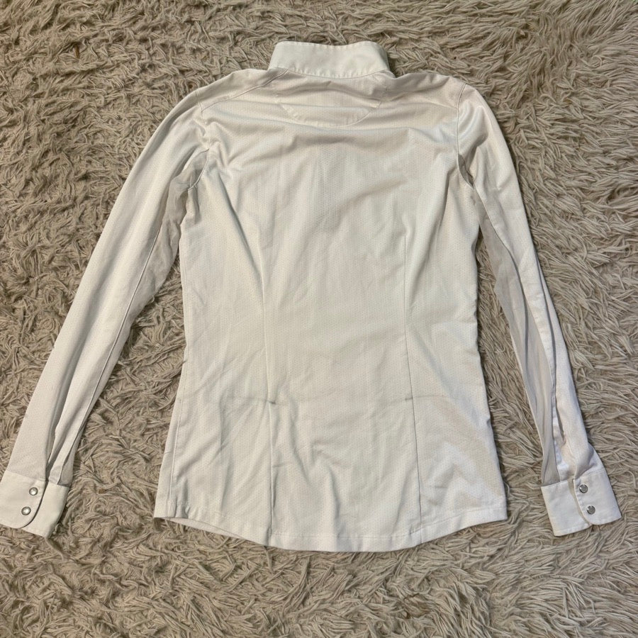 ESSEX CLASSICS Women’s Small White Essex Classics Long Sleeve Horseback Riding Show Shirt (6)
