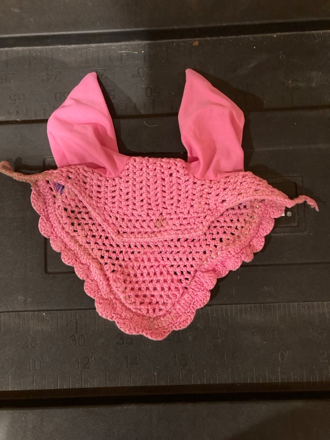 Pink Ear Bonnet/Pony Sized
