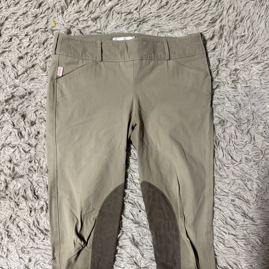 Women’s Size 32 Tan Tailored Sportsman Knee Patch Horseback Riding Breeches