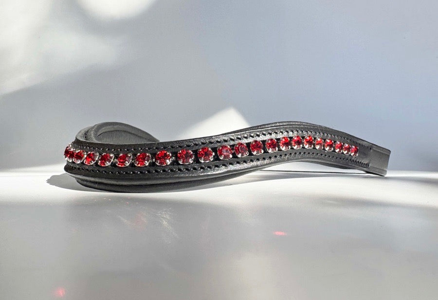Red Crystal Browband COB