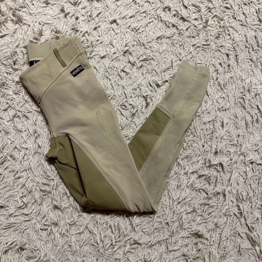 KERRITS Women’s Small Tan Kerrits Full Seat Horseback Riding Tights Breeches