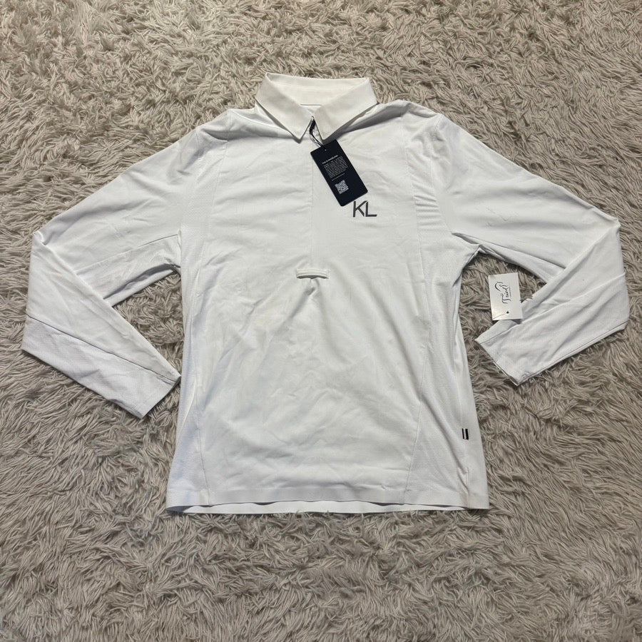 KINGSLAND New Men’s Large White Kingsland Long Sleeve Horseback Riding Show Shirt