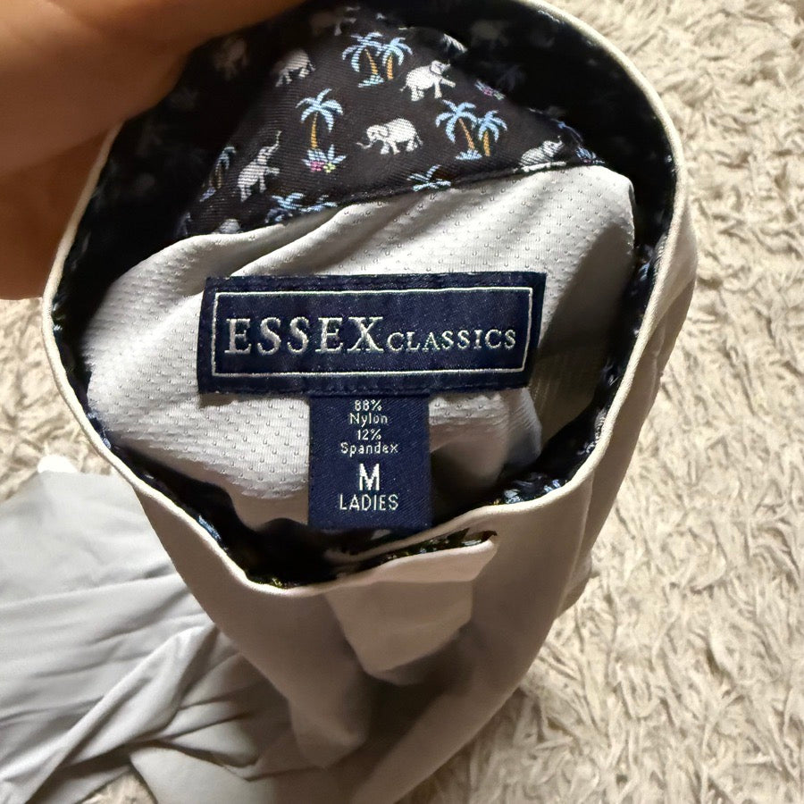 ESSEX CLASSICS Women’s Medium Light Grey Essex Classics Long Sleeve Horseback Riding Show Shirt (5)