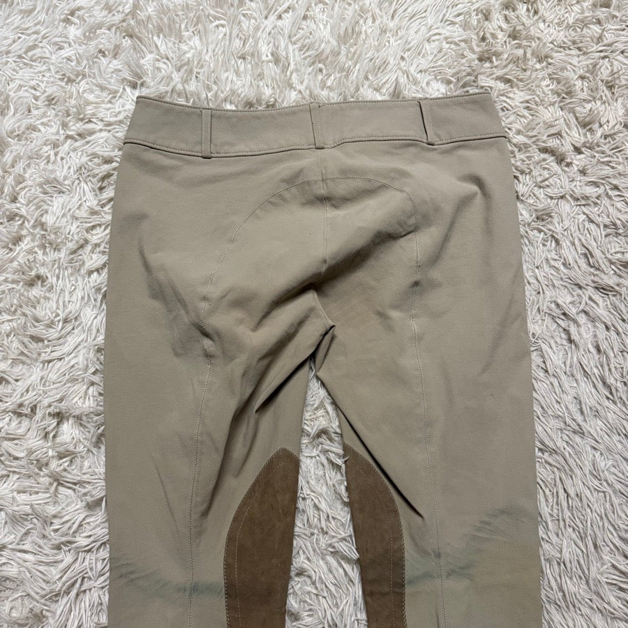 Women’s Size 30 Tan Tailored Sportsman Knee Patch Horseback Riding Breeches