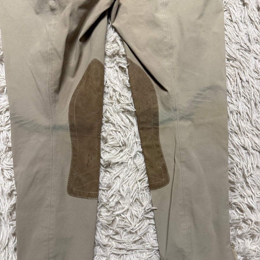 Women’s Size 30 Tan Tailored Sportsman Knee Patch Horseback Riding Breeches