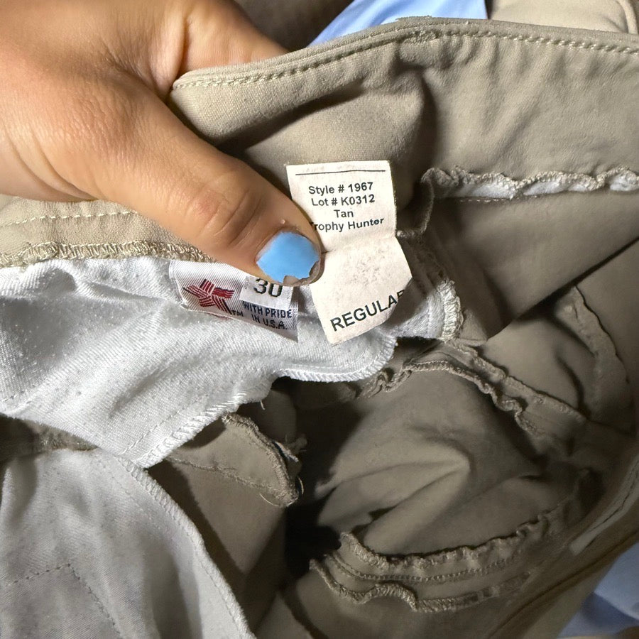 Women’s Size 30 Tan Tailored Sportsman Knee Patch Horseback Riding Breeches