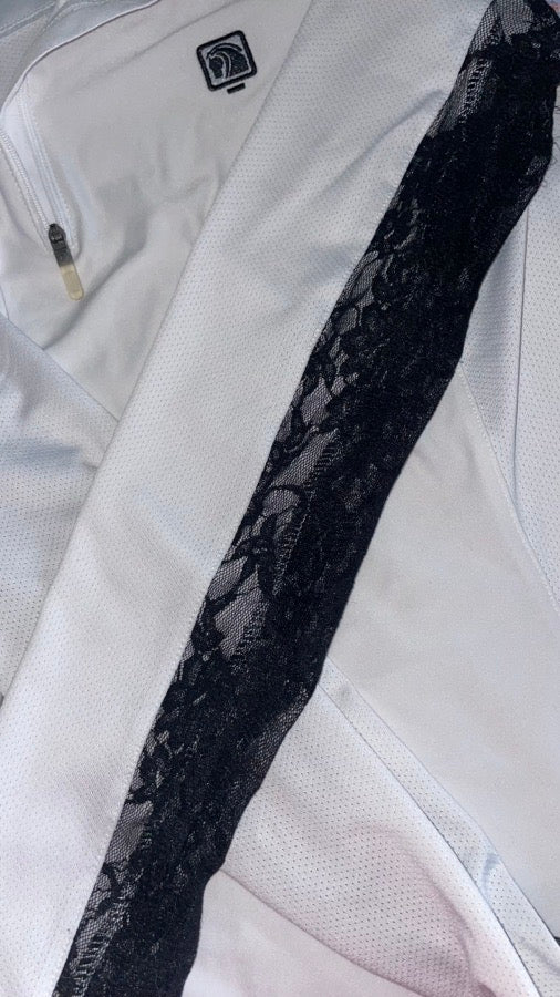 ROMPH lace show shirt size small