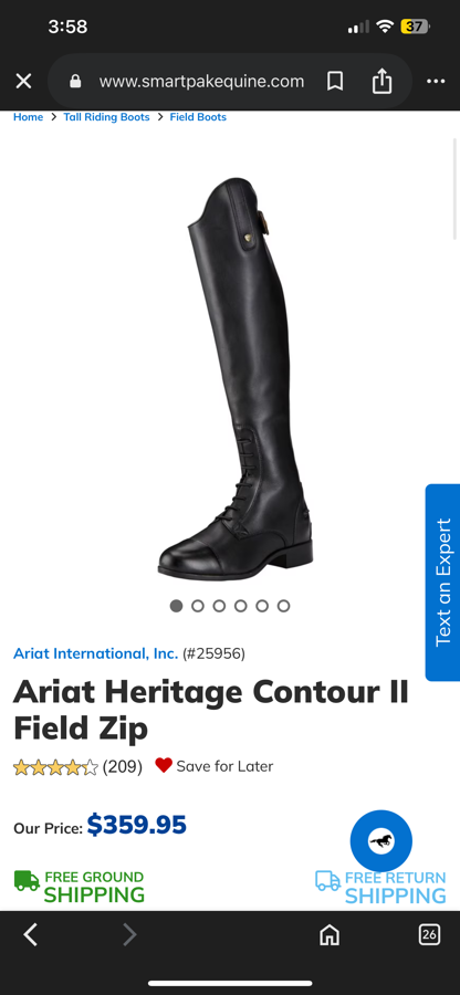 ARIAT 6.5 Ariat Challenge Contour Square Toe Tall Boot (7)