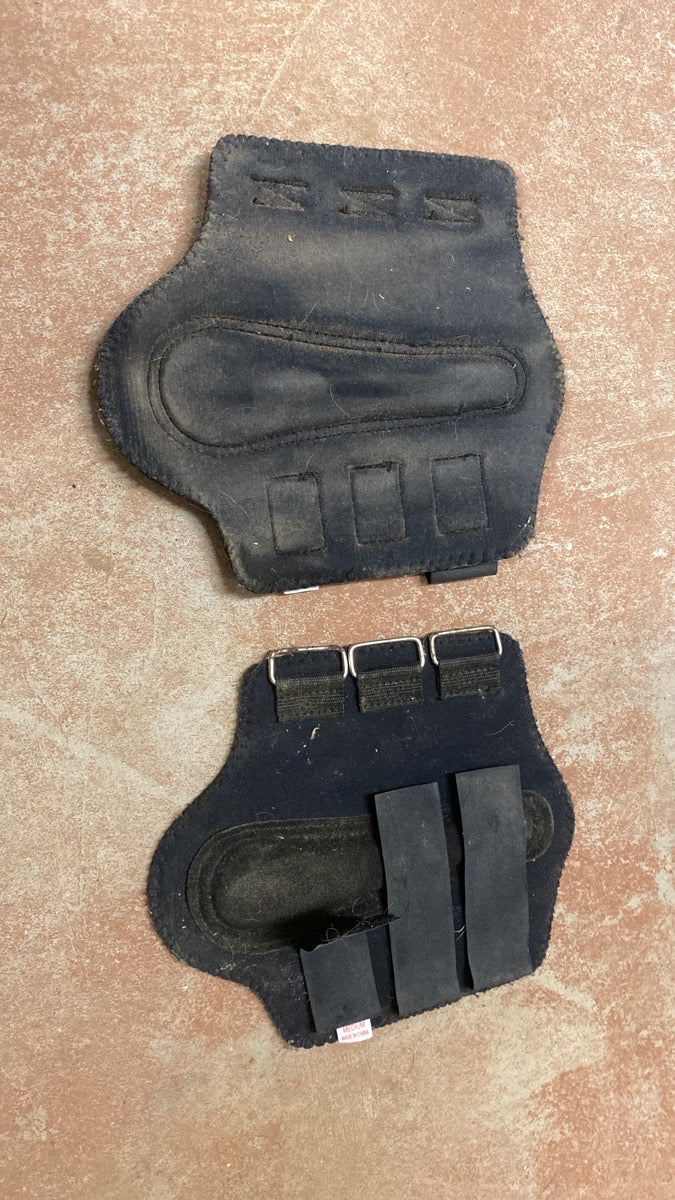 Soft Velcro open front boots