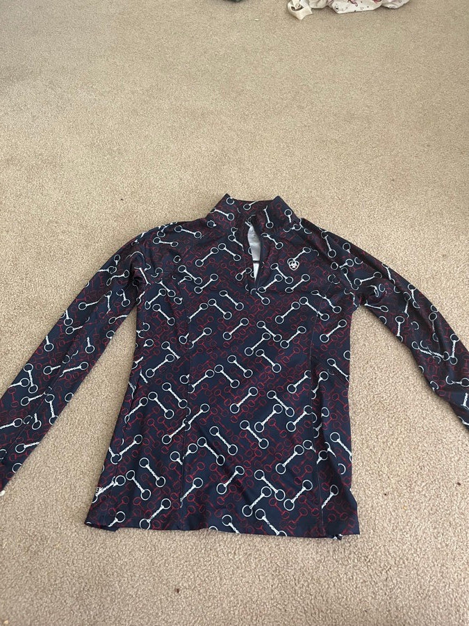 ARIAT Ariat Navy Shirt With Bit Design