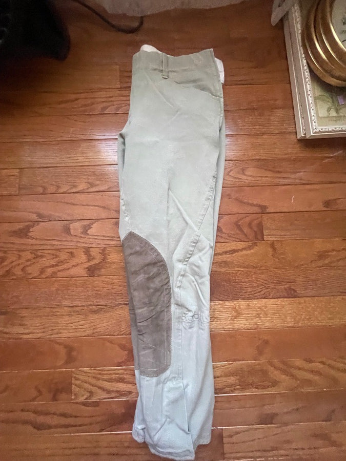 Tailored Sportsman Tan Side Zip Breech, size 26R