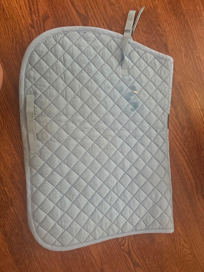 Baby blue saddle pad