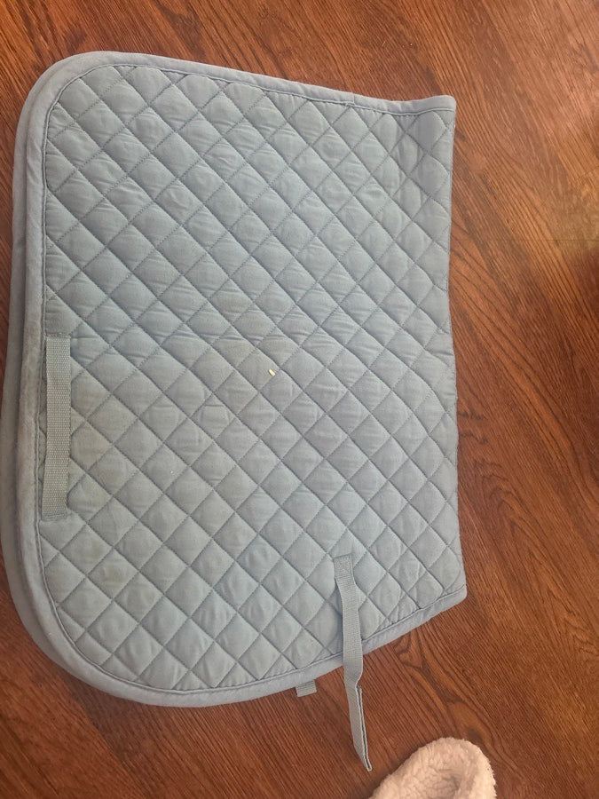 Baby blue saddle pad