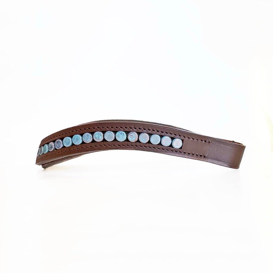 OTHER Blue Beaded Browband (3)