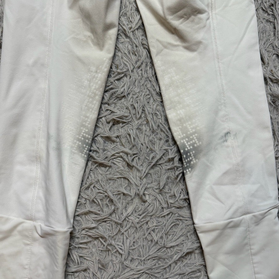 Women’s Size 24 White Harcour Knee Patch Horseback Riding Breeches
