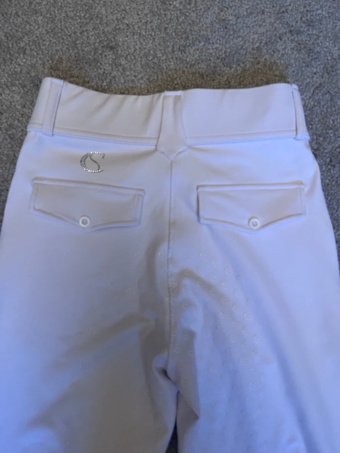 Saddle & Canter White Full Seat Breeches