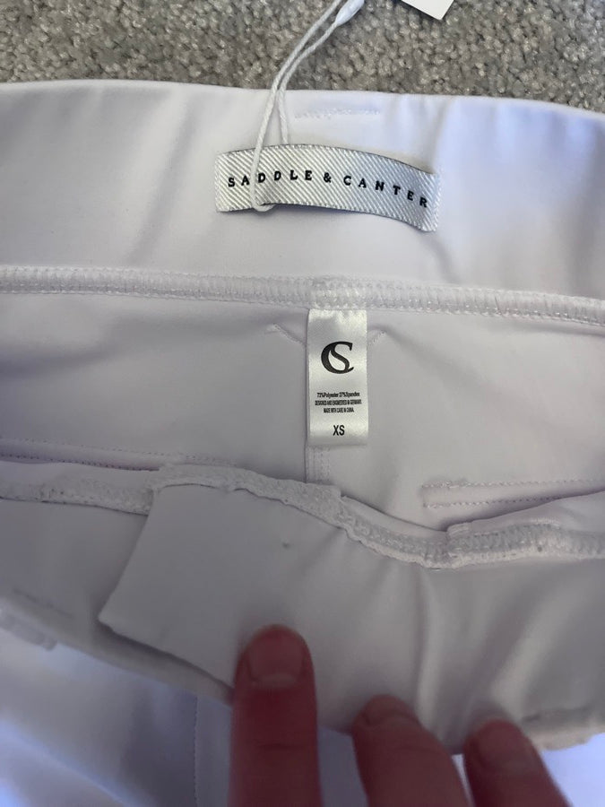 Saddle & Canter White Full Seat Breeches