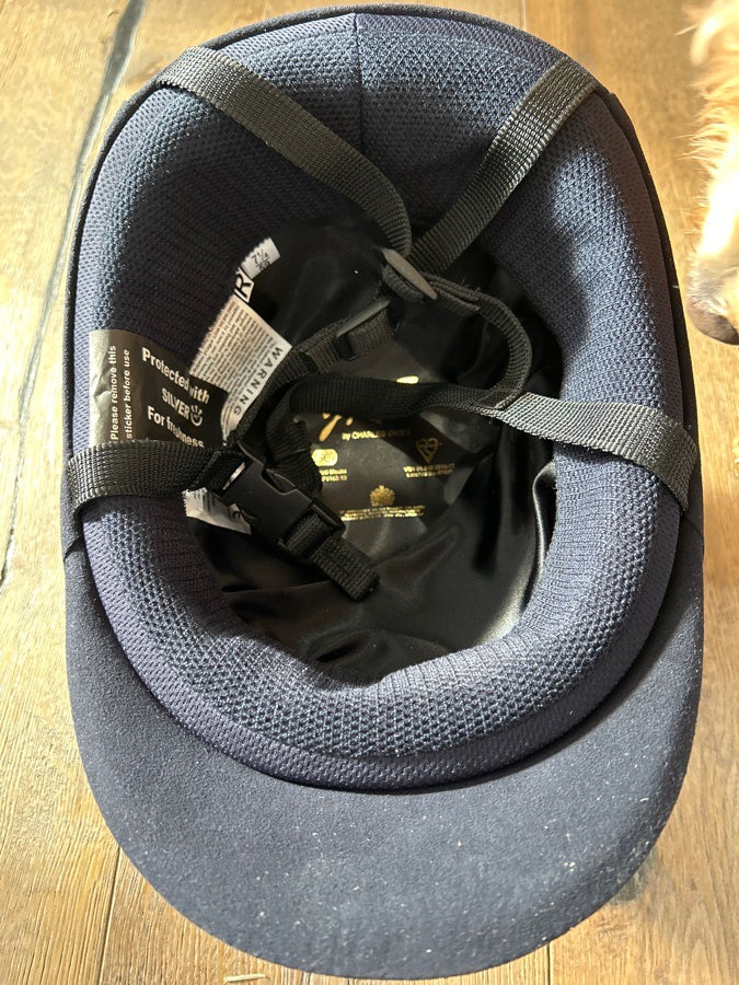 Navy Sparkle Charles Owen Helmet