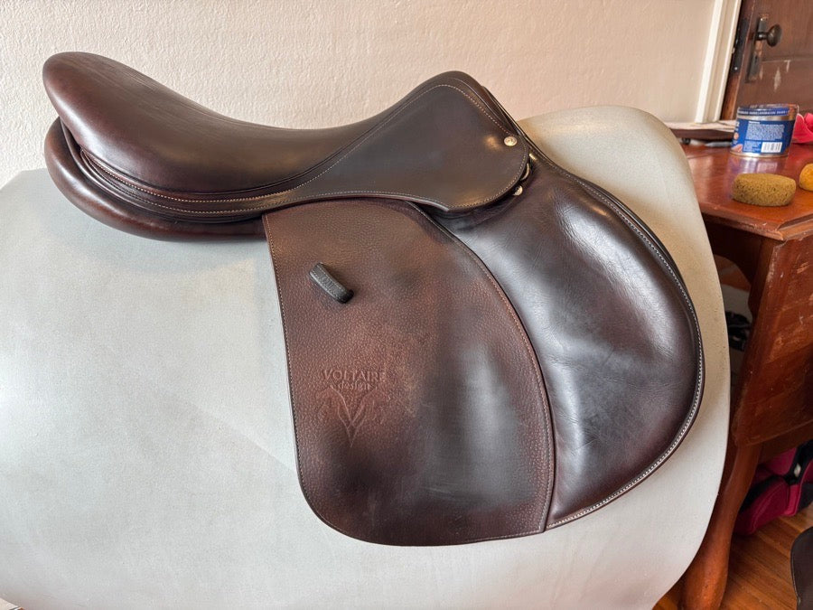 VOLTAIRE 19” Voltaire Palm Beach PRO Saddle - 3AAR - 2015 - Grained Buffalo (2)