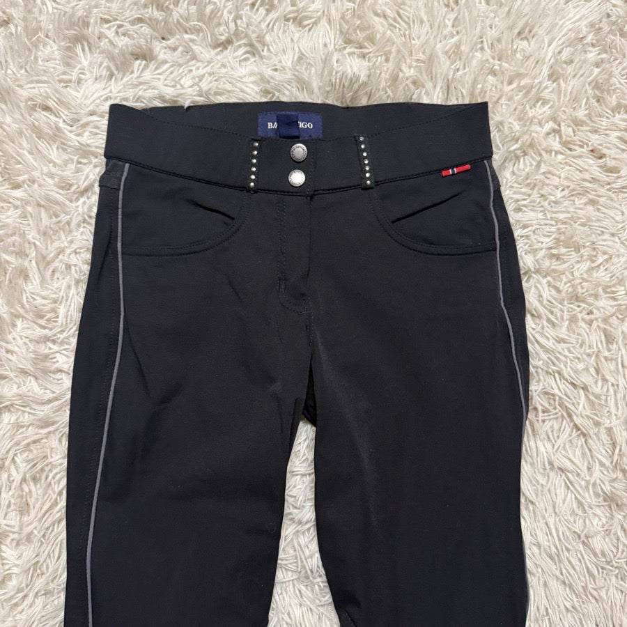 Women’s Size 22 Black B Vertigo Knee Patch Horseback Riding Breeches. Good Cond.