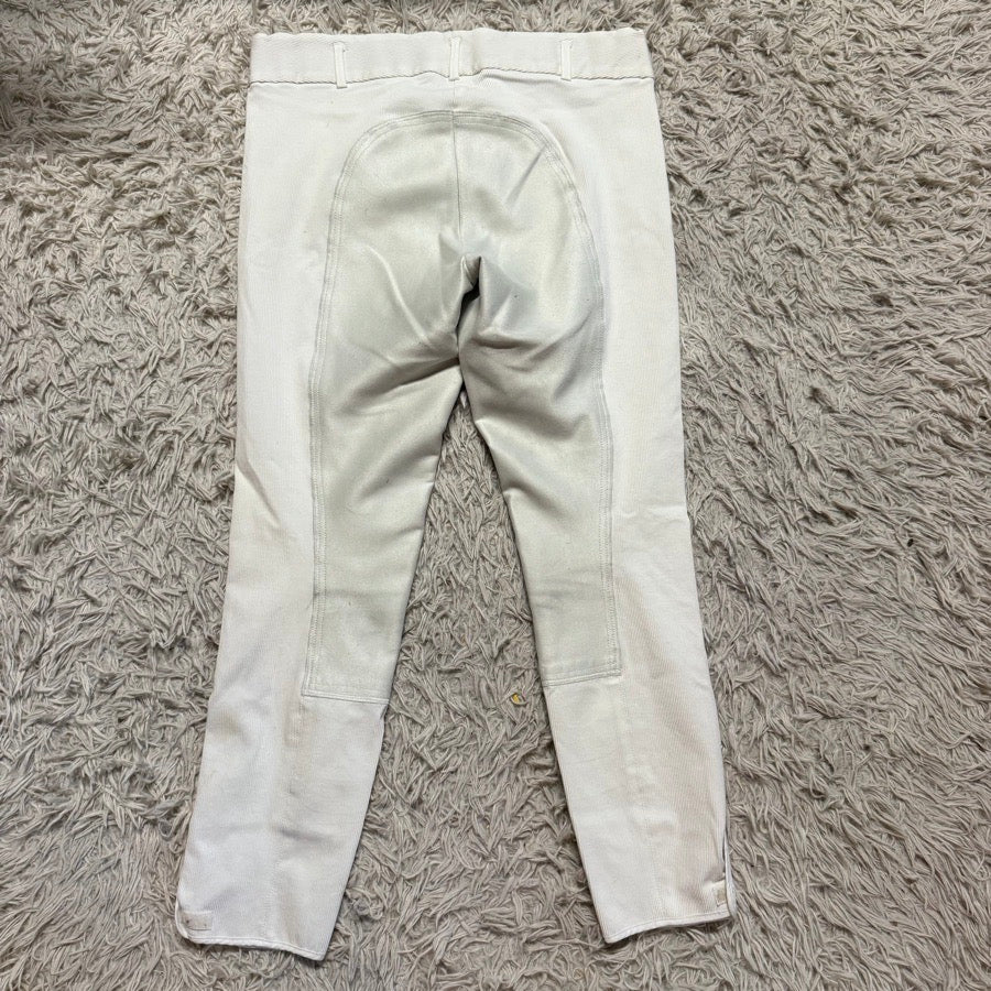Women’s Size 34L White Goode Rider Full Seat Horseback Riding Breeches