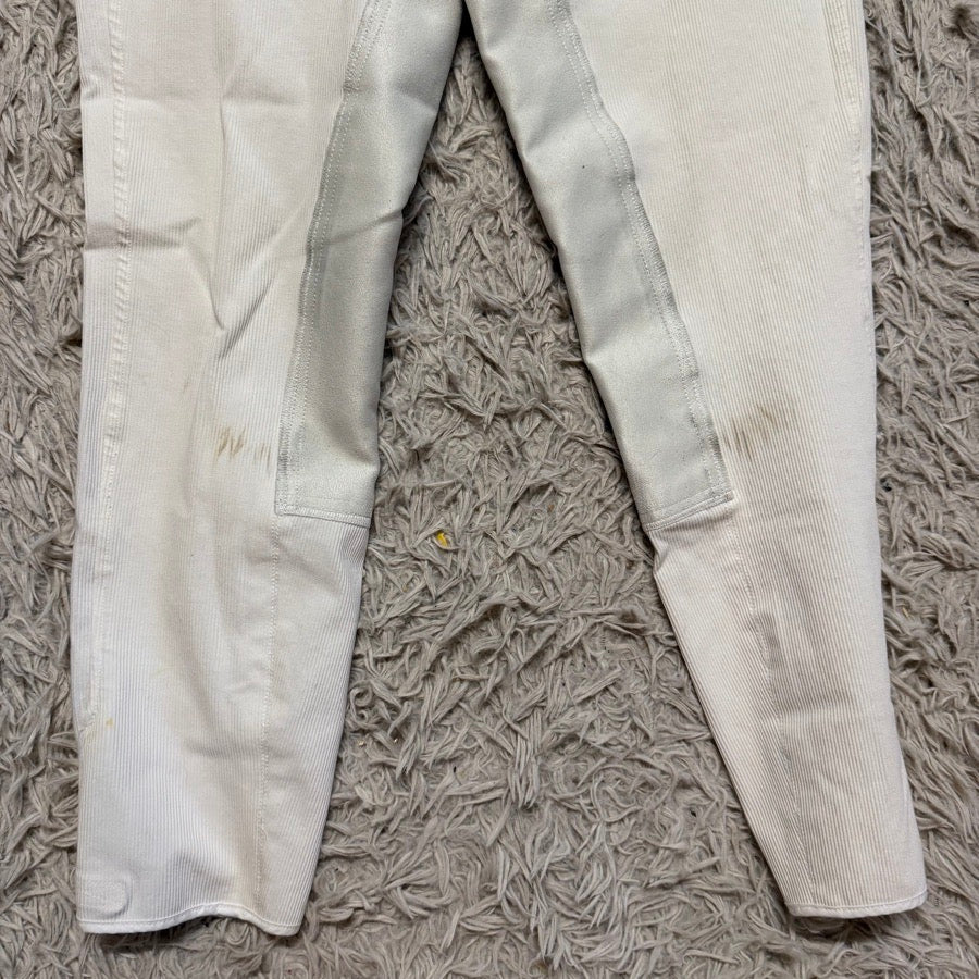 Women’s Size 34L White Goode Rider Full Seat Horseback Riding Breeches