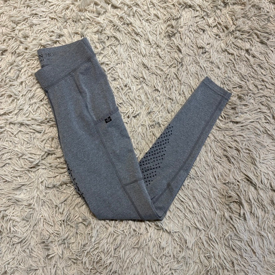 Women’s Size 24 Grey Mountain Horse Full Seat Horseback Riding Tights Breeches