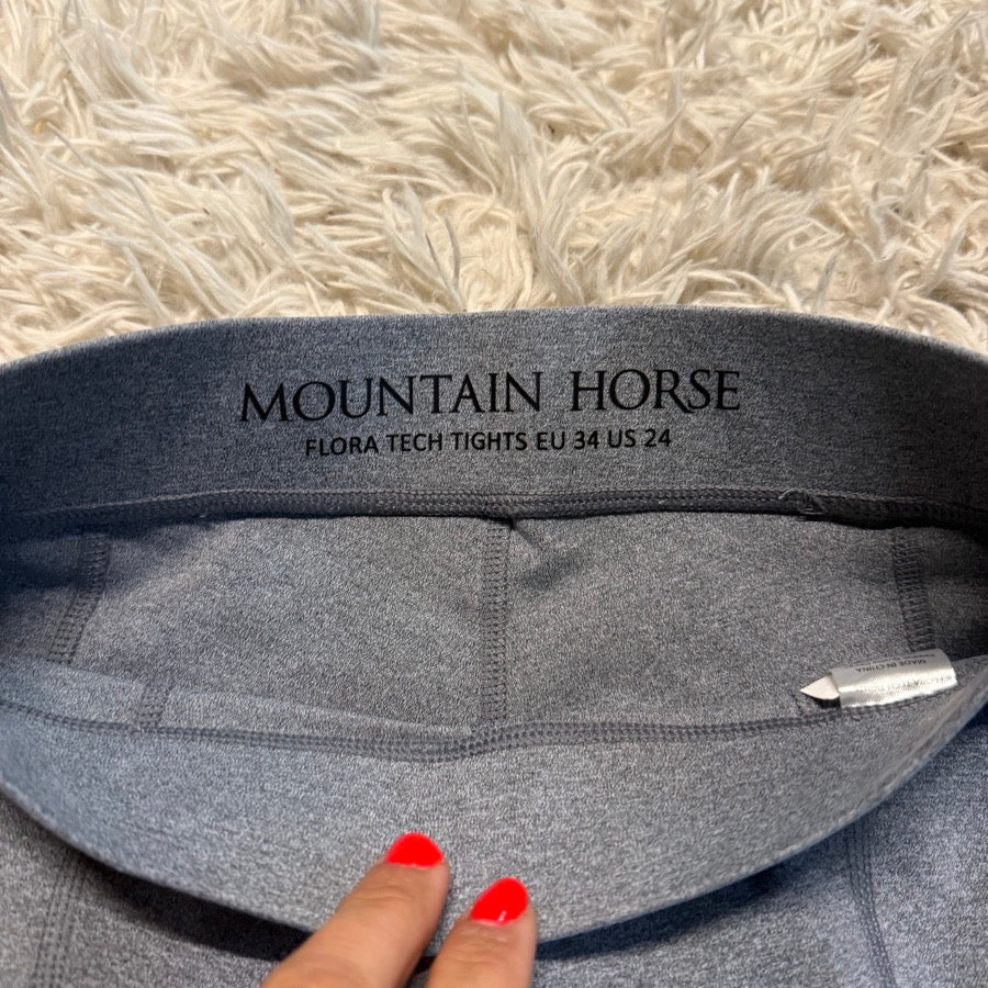 Women’s Size 24 Grey Mountain Horse Full Seat Horseback Riding Tights Breeches