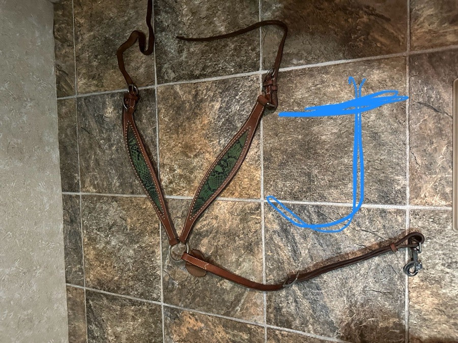 Matching breast collar and bridle