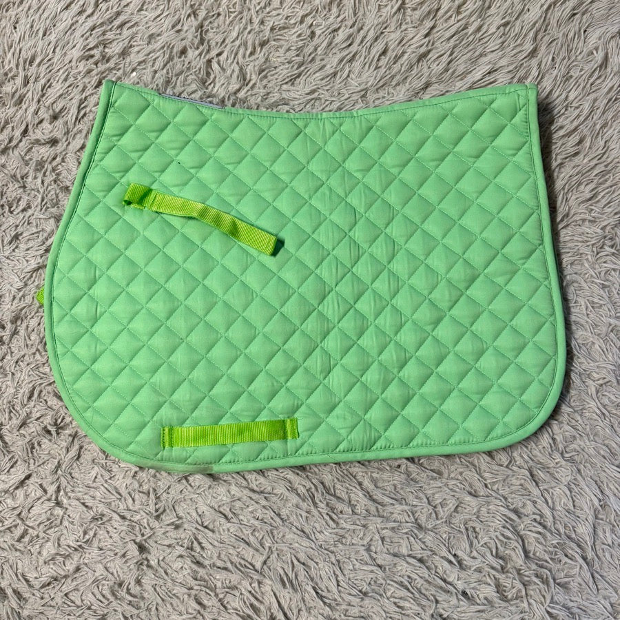 SMARTPAK Lime Green Smartpak Horseback Riding English Saddle Pad. Good Condition.