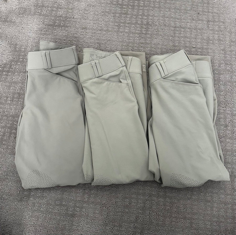 3 pairs Tredstep Nero II Knee Patch Breech