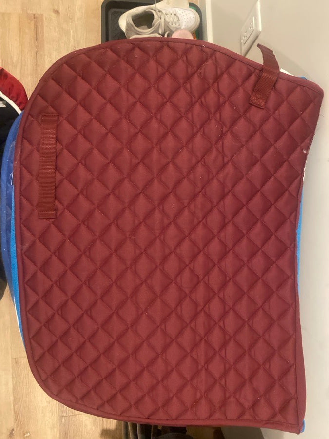Burgundy smartpak saddle pad