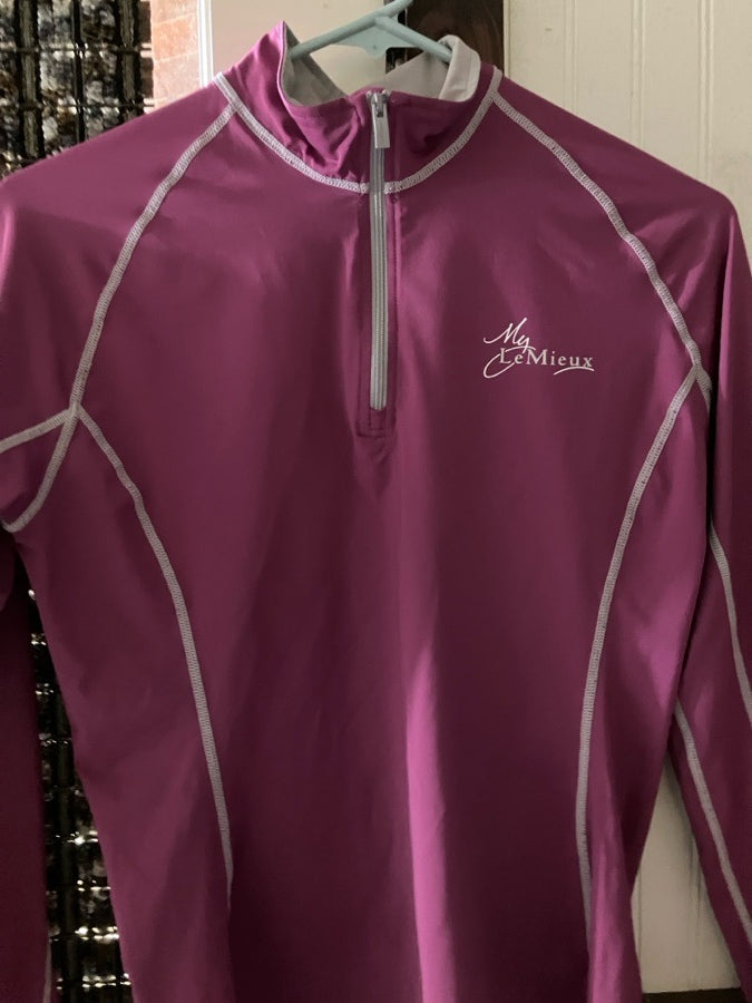 LEMIEUX My Le Mieux burgundy long sleeve top M
